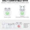 AhaStyle Coque AirPods 4 (2024) avec Kit Nettoyage Silicone Étui Protection pour AirPods 4ème Génération Anti-Rayures Housse pou