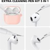 AhaStyle Coque AirPods 4 (2024) avec Kit Nettoyage Silicone Étui Protection pour AirPods 4ème Génération Anti-Rayures Housse pou