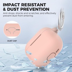 AhaStyle Coque AirPods 4 (2024) avec Kit Nettoyage Silicone Étui Protection pour AirPods 4ème Génération Anti-Rayures Housse pou
