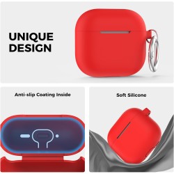 AhaStyle Coque AirPods 4 (2024) avec Kit Nettoyage Silicone Étui Protection pour AirPods 4ème Génération Anti-Rayures Housse pou