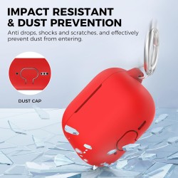 AhaStyle Coque AirPods 4 (2024) avec Kit Nettoyage Silicone Étui Protection pour AirPods 4ème Génération Anti-Rayures Housse pou