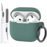 AhaStyle Coque AirPods 4 (2024) avec Kit Nettoyage Silicone Étui Protection pour AirPods 4ème Génération Anti-Rayures Housse pou