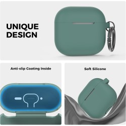 AhaStyle Coque AirPods 4 (2024) avec Kit Nettoyage Silicone Étui Protection pour AirPods 4ème Génération Anti-Rayures Housse pou