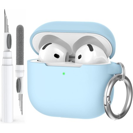 AhaStyle Coque AirPods 4 (2024) avec Kit Nettoyage Silicone Étui Protection pour AirPods 4ème Génération Anti-Rayures Housse pou