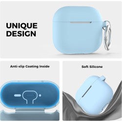 AhaStyle Coque AirPods 4 (2024) avec Kit Nettoyage Silicone Étui Protection pour AirPods 4ème Génération Anti-Rayures Housse pou