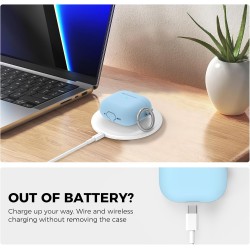AhaStyle Coque AirPods 4 (2024) avec Kit Nettoyage Silicone Étui Protection pour AirPods 4ème Génération Anti-Rayures Housse pou