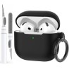 AhaStyle Coque AirPods 4 (2024) avec Kit Nettoyage Silicone Étui Protection pour AirPods 4ème Génération Anti-Rayures Housse pou
