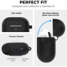 AhaStyle Coque AirPods 4 (2024) avec Kit Nettoyage Silicone Étui Protection pour AirPods 4ème Génération Anti-Rayures Housse pou