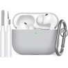 AhaStyle Coque AirPods Pro 3 (2025) avec Kit Nettoyage Silicone Étui Protection pour AirPods Pro 3ème Génération [avec Mousqueto
