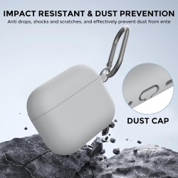 AhaStyle Coque AirPods Pro 3 (2025) avec Kit Nettoyage Silicone Étui Protection pour AirPods Pro 3ème Génération [avec Mousqueto