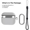 AhaStyle Coque AirPods Pro 3 (2025) avec Kit Nettoyage Silicone Étui Protection pour AirPods Pro 3ème Génération [avec Mousqueto