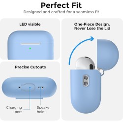 AhaStyle Coque AirPods Pro 3 (2025) avec Kit Nettoyage Silicone Étui Protection pour AirPods Pro 3ème Génération avec Sangle Ant