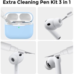 AhaStyle Coque AirPods Pro 3 (2025) avec Kit Nettoyage Silicone Étui Protection pour AirPods Pro 3ème Génération avec Sangle Ant