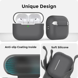 AhaStyle Coque AirPods Pro 3 (2025) avec Kit Nettoyage Silicone Étui Protection pour AirPods Pro 3ème Génération avec Sangle Ant