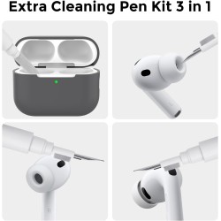 AhaStyle Coque AirPods Pro 3 (2025) avec Kit Nettoyage Silicone Étui Protection pour AirPods Pro 3ème Génération avec Sangle Ant