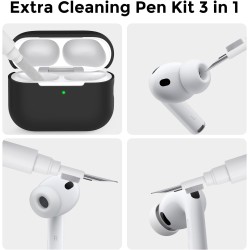 AhaStyle Coque AirPods Pro 3 (2025) avec Kit Nettoyage Silicone Étui Protection pour AirPods Pro 3ème Génération avec Sangle Ant