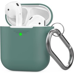 AhaStyle Coque AirPods 2 & 1, Étui en Silicone Souple Protection pour AirPods Housses Antichoc Intégrales Compatible avec Apple 
