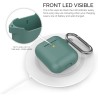 AhaStyle Coque AirPods 2 & 1, Étui en Silicone Souple Protection pour AirPods Housses Antichoc Intégrales Compatible avec Apple 
