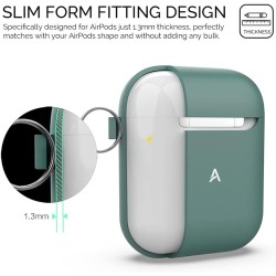 AhaStyle Coque AirPods 2 & 1, Étui en Silicone Souple Protection pour AirPods Housses Antichoc Intégrales Compatible avec Apple 