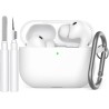 AhaStyle Coque AirPods Pro 3 (2025) avec Kit Nettoyage Silicone Étui Protection pour AirPods Pro 3ème Génération [avec Mousqueto