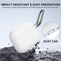 AhaStyle Coque AirPods Pro 3 (2025) avec Kit Nettoyage Silicone Étui Protection pour AirPods Pro 3ème Génération [avec Mousqueto