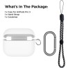 AhaStyle Coque AirPods Pro 3 (2025) avec Kit Nettoyage Silicone Étui Protection pour AirPods Pro 3ème Génération [avec Mousqueto