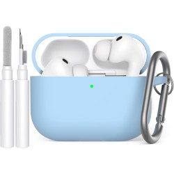 AhaStyle Coque AirPods Pro 3 (2025) avec Kit Nettoyage Silicone Étui Protection pour AirPods Pro 3ème Génération [avec Mousqueto
