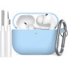AhaStyle Coque AirPods Pro 3 (2025) avec Kit Nettoyage Silicone Étui Protection pour AirPods Pro 3ème Génération [avec Mousqueto