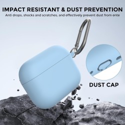 AhaStyle Coque AirPods Pro 3 (2025) avec Kit Nettoyage Silicone Étui Protection pour AirPods Pro 3ème Génération [avec Mousqueto