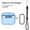 AhaStyle Coque AirPods Pro 3 (2025) avec Kit Nettoyage Silicone Étui Protection pour AirPods Pro 3ème Génération [avec Mousqueto