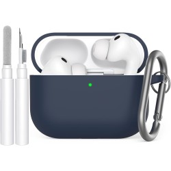 AhaStyle Coque AirPods Pro 3 (2025) avec Kit Nettoyage Silicone Étui Protection pour AirPods Pro 3ème Génération [avec Mousqueto
