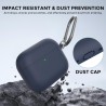 AhaStyle Coque AirPods Pro 3 (2025) avec Kit Nettoyage Silicone Étui Protection pour AirPods Pro 3ème Génération [avec Mousqueto