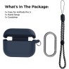 AhaStyle Coque AirPods Pro 3 (2025) avec Kit Nettoyage Silicone Étui Protection pour AirPods Pro 3ème Génération [avec Mousqueto