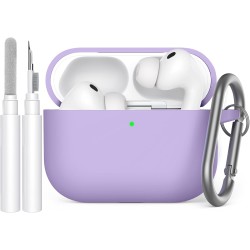 AhaStyle Coque AirPods Pro 3 (2025) avec Kit Nettoyage Silicone Étui Protection pour AirPods Pro 3ème Génération [avec Mousqueto