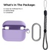 AhaStyle Coque AirPods Pro 3 (2025) avec Kit Nettoyage Silicone Étui Protection pour AirPods Pro 3ème Génération [avec Mousqueto