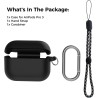AhaStyle Coque AirPods Pro 3 (2025) avec Kit Nettoyage Silicone Étui Protection pour AirPods Pro 3ème Génération [avec Mousqueto