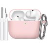 AhaStyle Coque AirPods Pro 3 (2025) avec Kit Nettoyage Silicone Étui Protection pour AirPods Pro 3ème Génération [avec Mousqueto