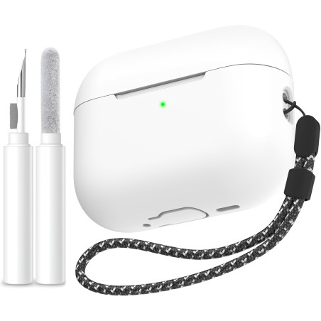 AhaStyle Coque AirPods Pro 3 (2025) avec Kit Nettoyage Silicone Étui Protection pour AirPods Pro 3ème Génération avec Sangle Ant