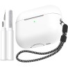 AhaStyle Coque AirPods Pro 3 (2025) avec Kit Nettoyage Silicone Étui Protection pour AirPods Pro 3ème Génération avec Sangle Ant