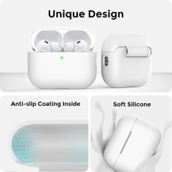 AhaStyle Coque AirPods Pro 3 (2025) avec Kit Nettoyage Silicone Étui Protection pour AirPods Pro 3ème Génération avec Sangle Ant
