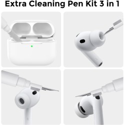 AhaStyle Coque AirPods Pro 3 (2025) avec Kit Nettoyage Silicone Étui Protection pour AirPods Pro 3ème Génération avec Sangle Ant