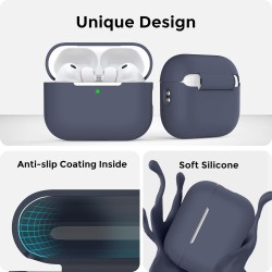 AhaStyle Coque AirPods Pro 3 (2025) avec Kit Nettoyage Silicone Étui Protection pour AirPods Pro 3ème Génération avec Sangle Ant