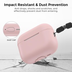 AhaStyle Coque AirPods Pro 3 (2025) avec Kit Nettoyage Silicone Étui Protection pour AirPods Pro 3ème Génération avec Sangle Ant