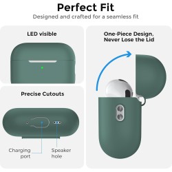 AhaStyle Coque AirPods Pro 3 (2025) avec Kit Nettoyage Silicone Étui Protection pour AirPods Pro 3ème Génération avec Sangle Ant