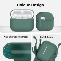 AhaStyle Coque AirPods Pro 3 (2025) avec Kit Nettoyage Silicone Étui Protection pour AirPods Pro 3ème Génération avec Sangle Ant