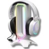 The G-Lab - K-Stand Radon - Support pour Casque/Micro-Casque Gaming - Rétro-éclairage RGB, Hub USB 2 x 2.0, Base antidérapante -