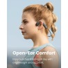 Shokz openmove casque à conduction osseuse, écouteurs bleutooth oreilles libres pour le sport avec micro, casque sans fil étanch