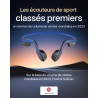 Shokz openmove casque à conduction osseuse, écouteurs bleutooth oreilles libres pour le sport avec micro, casque sans fil étanch
