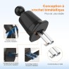 GRIFEMA Support Téléphone Voiture Grille d'Aération à Fixation Automatique, Rotation 360°, Utilisation à Une Main, Compatible Sm