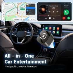 CarPlay sans Fil, Adapté aux véhicules équipés de CarPlay Filaire, Plug-and-Play pour Une Connectivité Rapide et Stable Adaptate